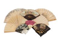 A Collection of Eight Fans