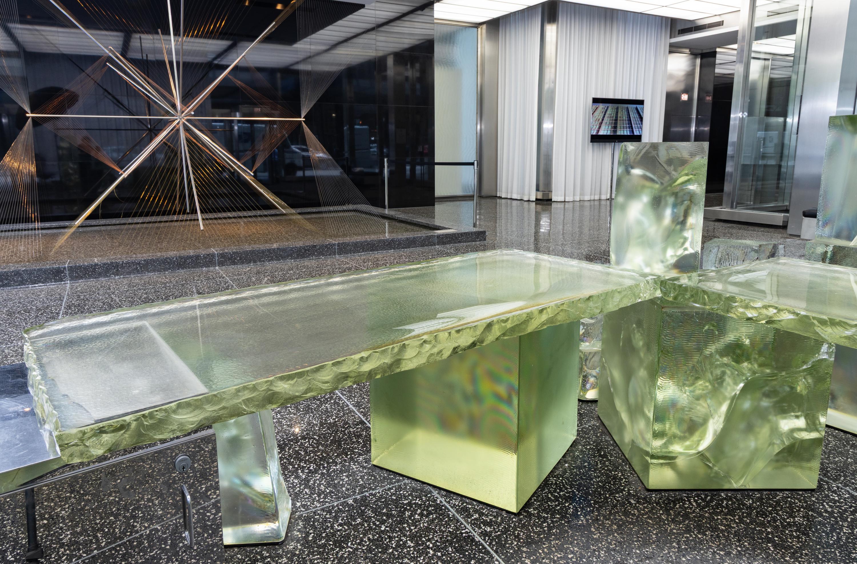 Frank Gehry (American, 1929–2025) — Icehenge Desk from the lobby of the Inland Steel Building