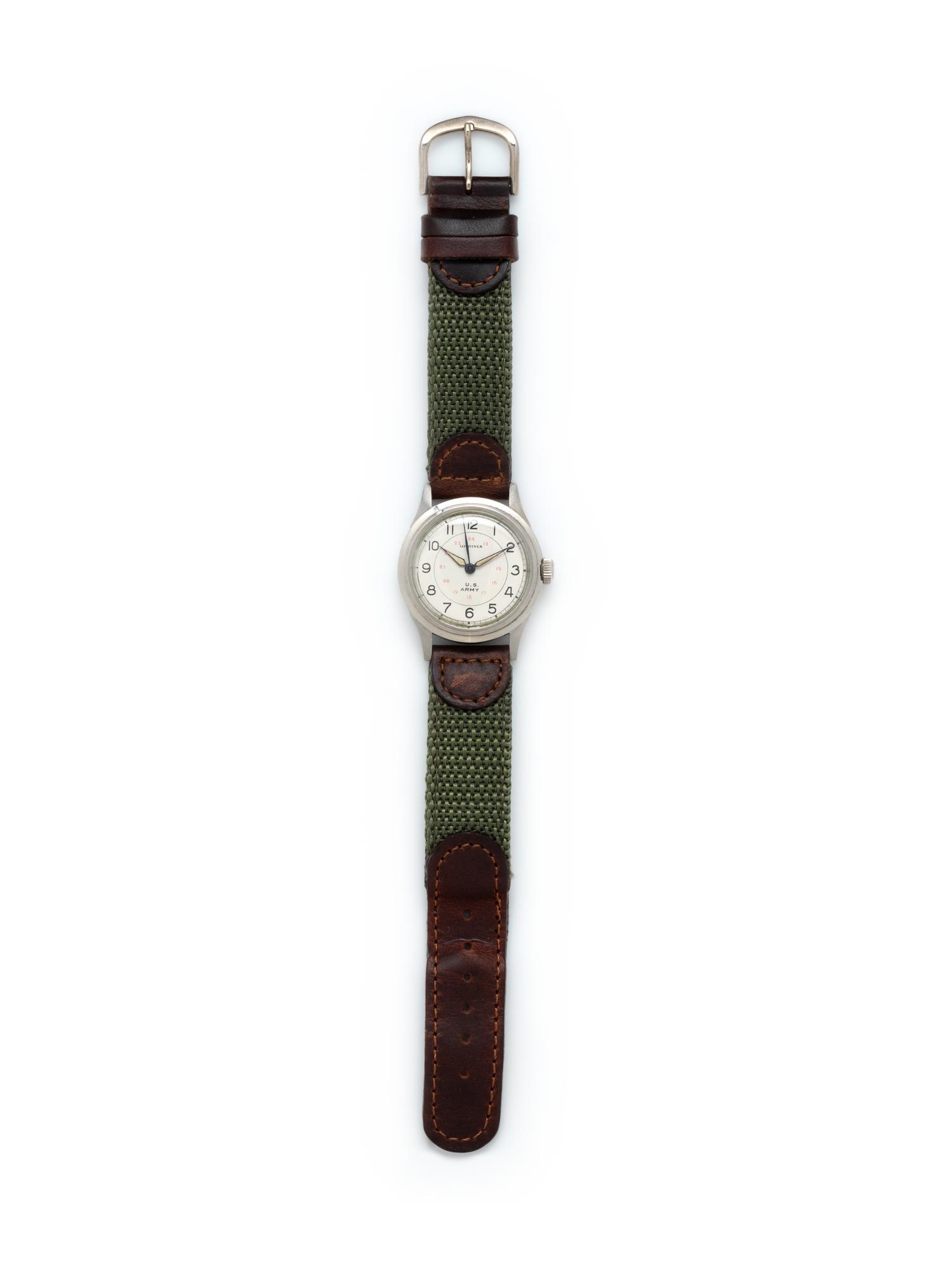 LONGINES, VINTAGE U.S. ARMY WATCH