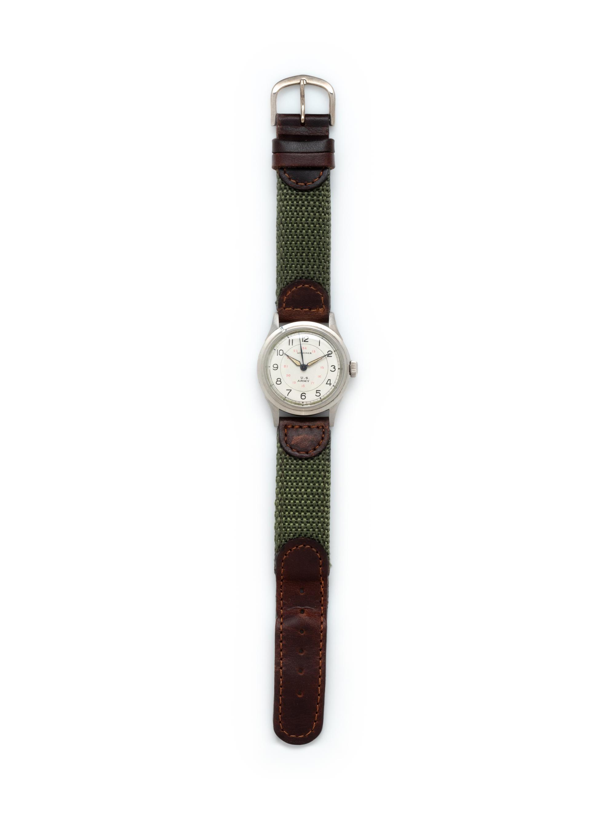 LONGINES, VINTAGE U.S. ARMY WATCH