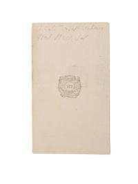 [CIVIL WAR]. CDV and leather haversack identified to Union Lieutenant Colonel Joseph Stedman, 42nd Massachusetts Regiment Volunteer Militia. Previously acquired from the Property of Norm Flayderman.