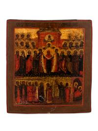 Russian Icon of the Death of the Virgin — 19TH CENTURY