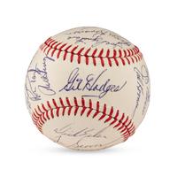 A 1968 New York Mets Team Signed Autograph Baseball Featuring Nolan Ryan and Tom Seaver (Beckett Authentication Services)