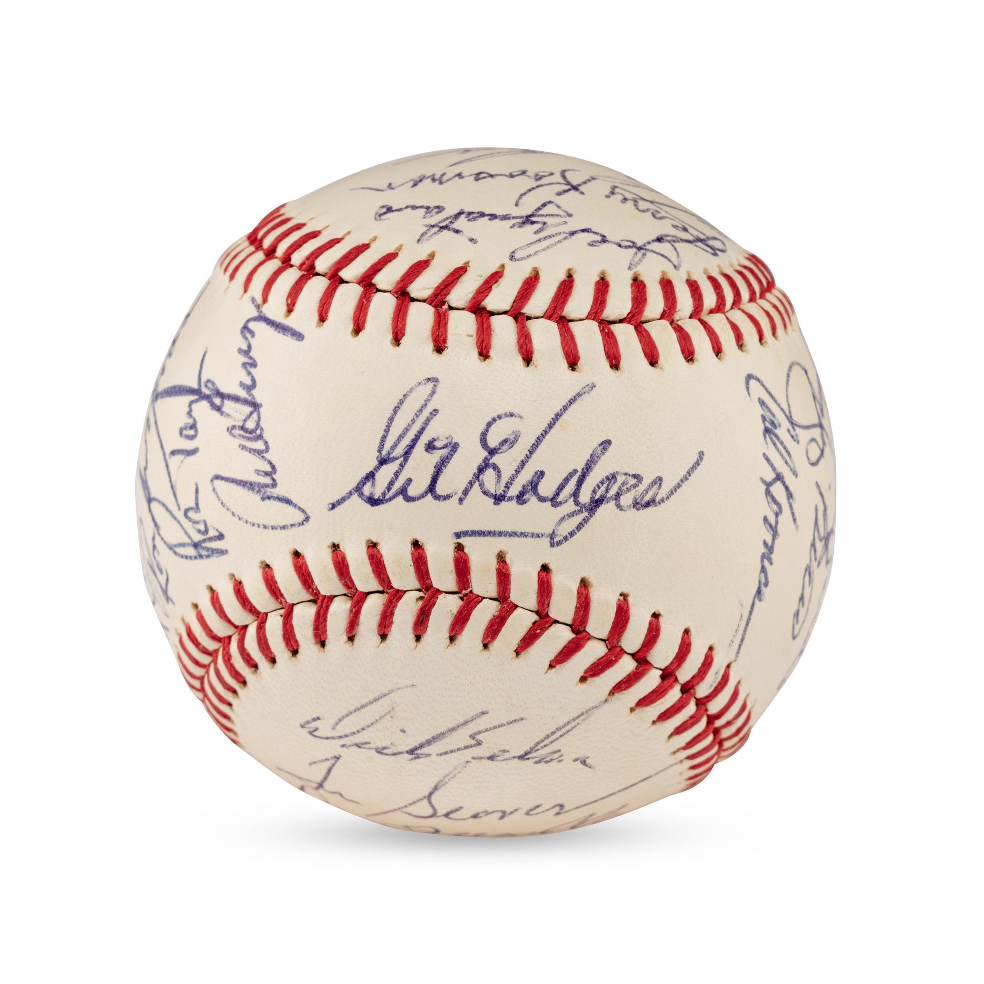 A 1968 New York Mets Team Signed Autograph Baseball Featuring Nolan Ryan and Tom Seaver (Beckett Authentication Services)