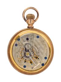 A Gold Filled Open Case Pocket Watch, Rockford, Circa 1883,