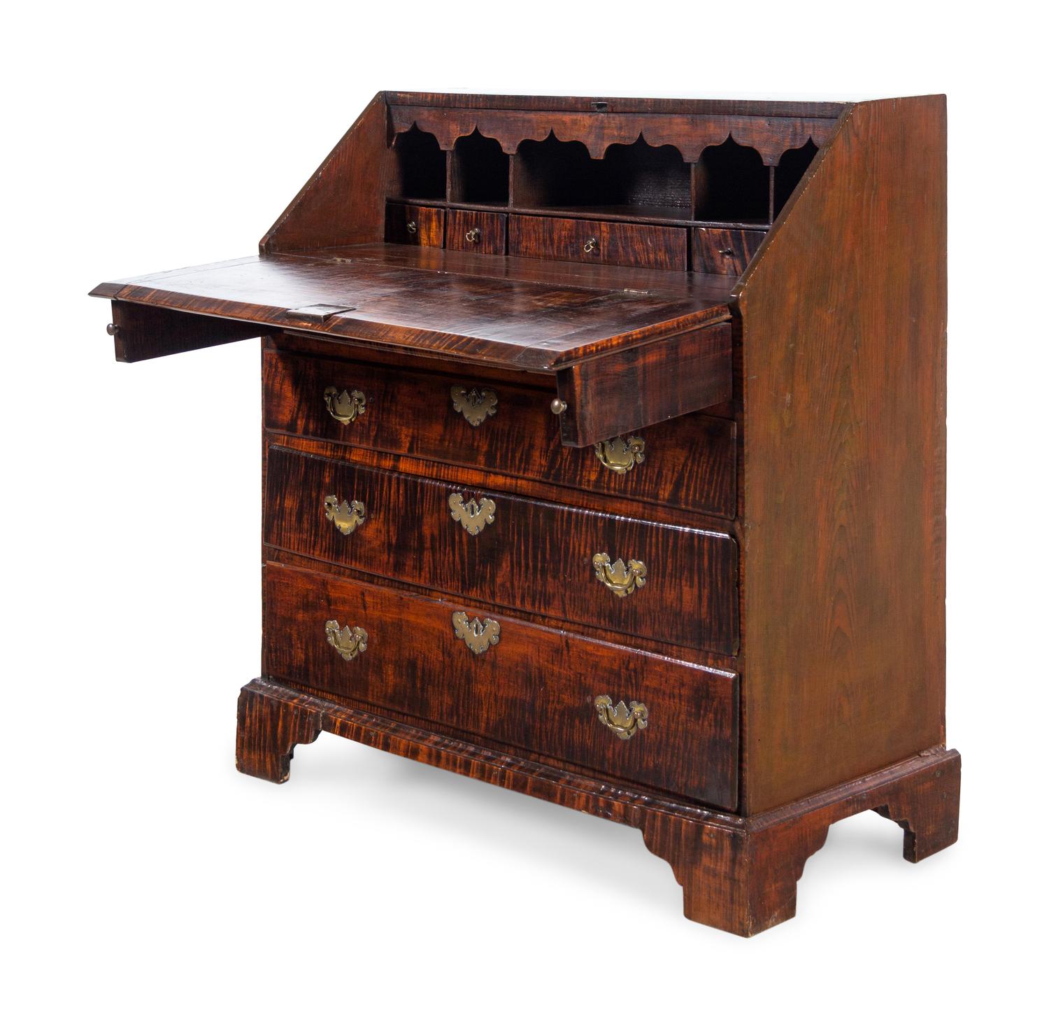 A Federal Maple Slant Front Desk