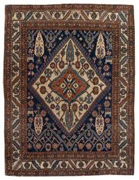 A Persian Heriz Wool Rug, 6 feet x 4 feet 8 inches.
