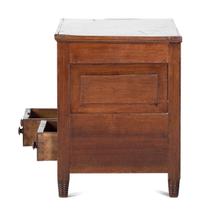 A Late Federal Cherrywood and Poplar Two-Drawer Blanket Chest