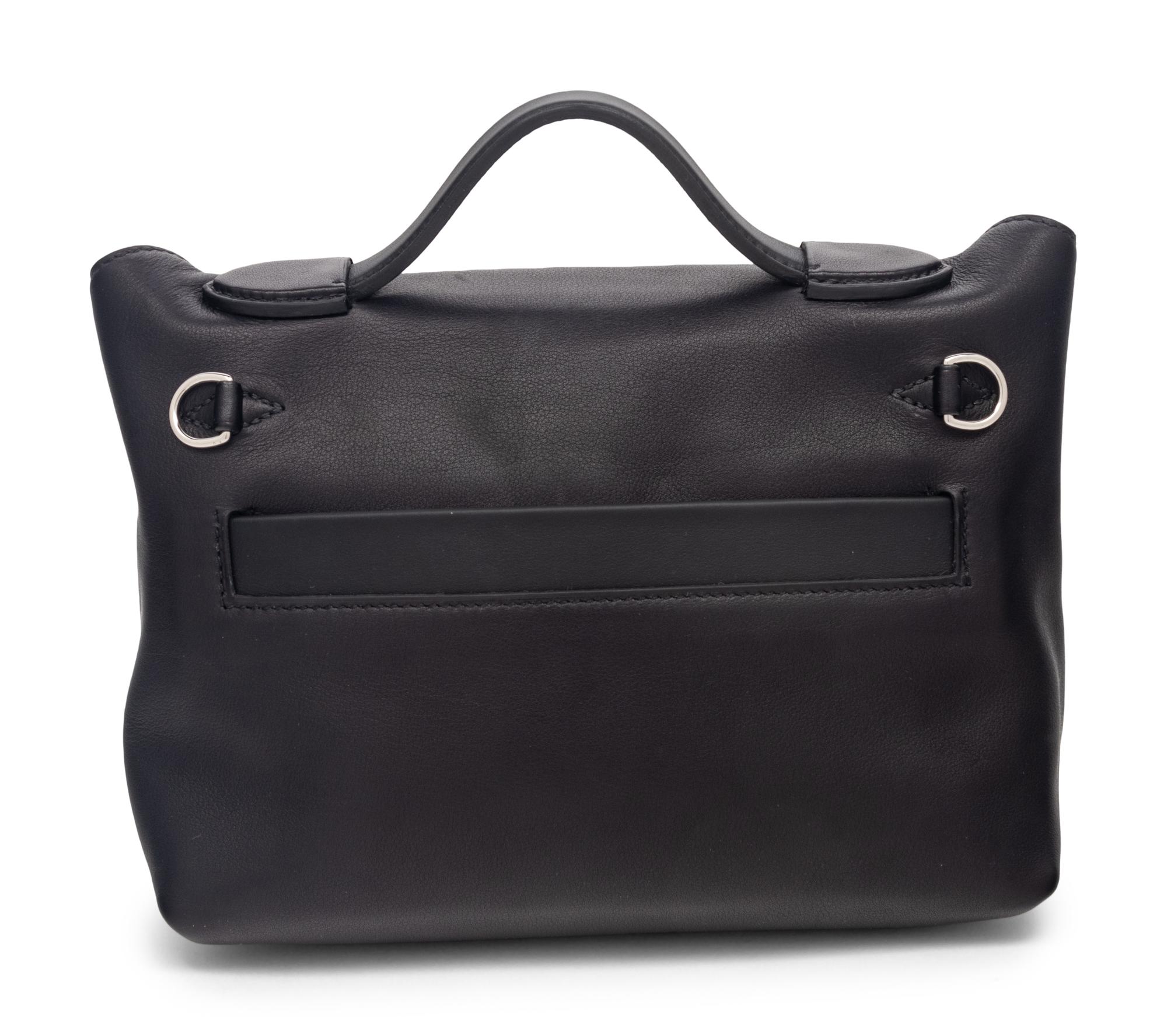 Hermès Mini 24/24 in Noir Swift Leather, 2022
