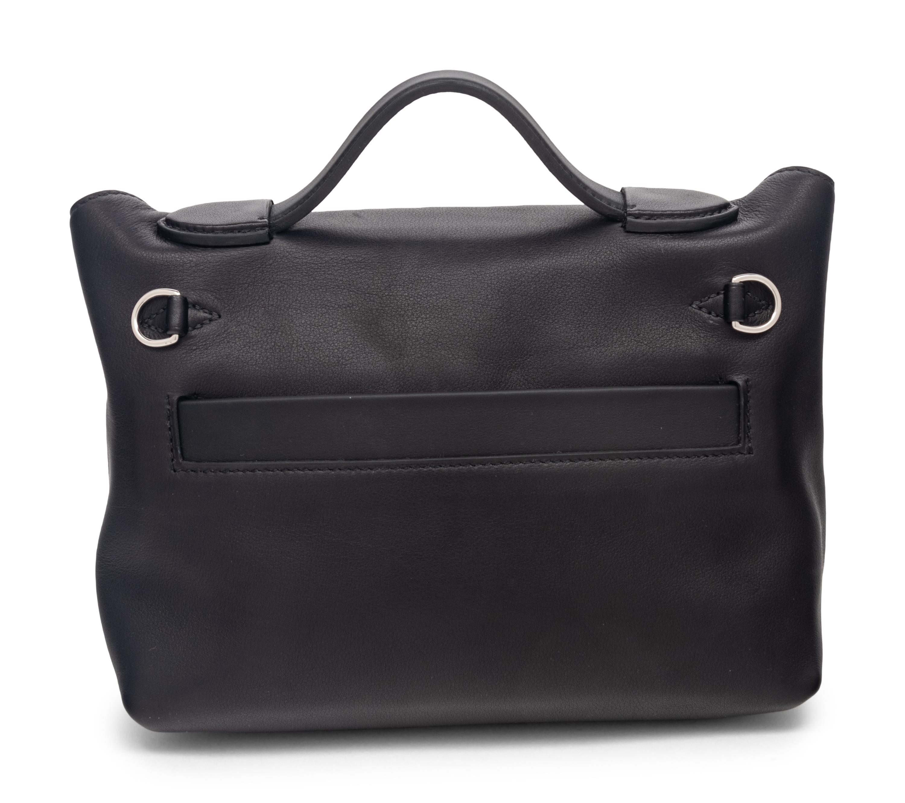 Hermès Mini 24/24 in Noir Swift Leather, 2022