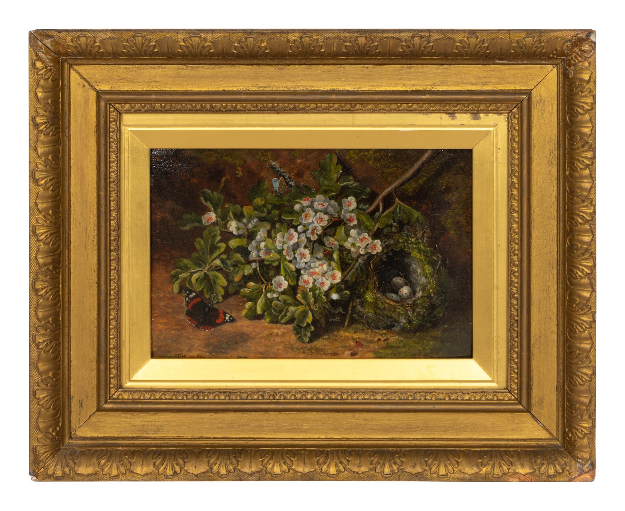 Nests among Wild Flowers (a pair)