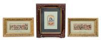 Three Embroidered Stevengraphs 2 1/2 x 7 inches. — LATE 19TH CENTURY