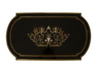A Napoleon III Pewter and Brass Inlaid Ebonized Dressing Table — CIRCA 1870