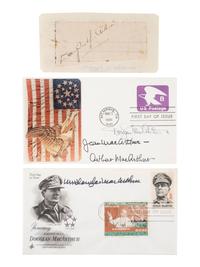 [WWII]. Bataan and Corregidor survivor signatures incl. Generals Wainwright and MacArthur.