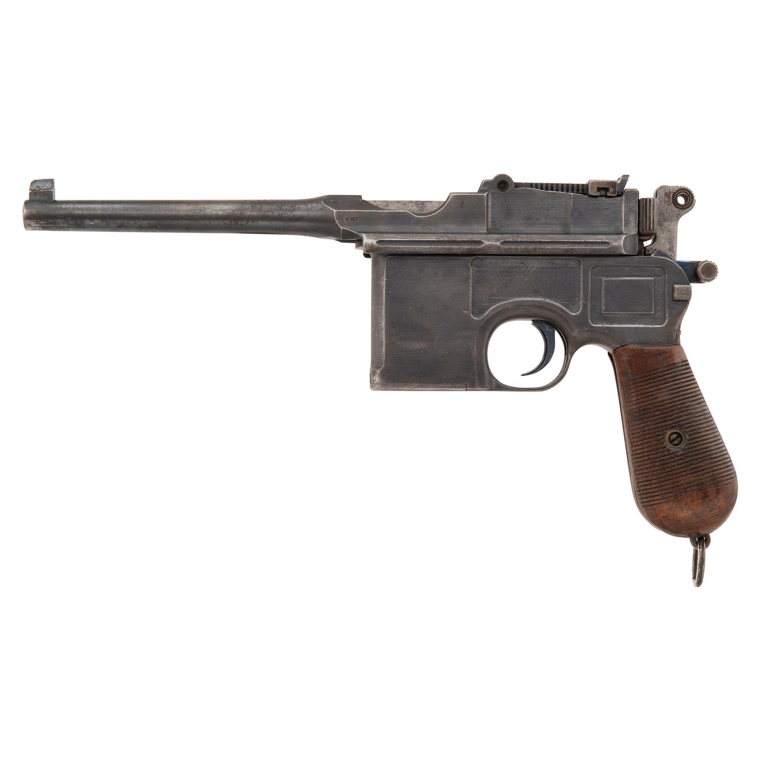 **Wartime Commercial Mauser Model C96/12 Broomhandle Pistol with Military Acceptance Mark and Matching Numbered Shoulder Stock Holster
