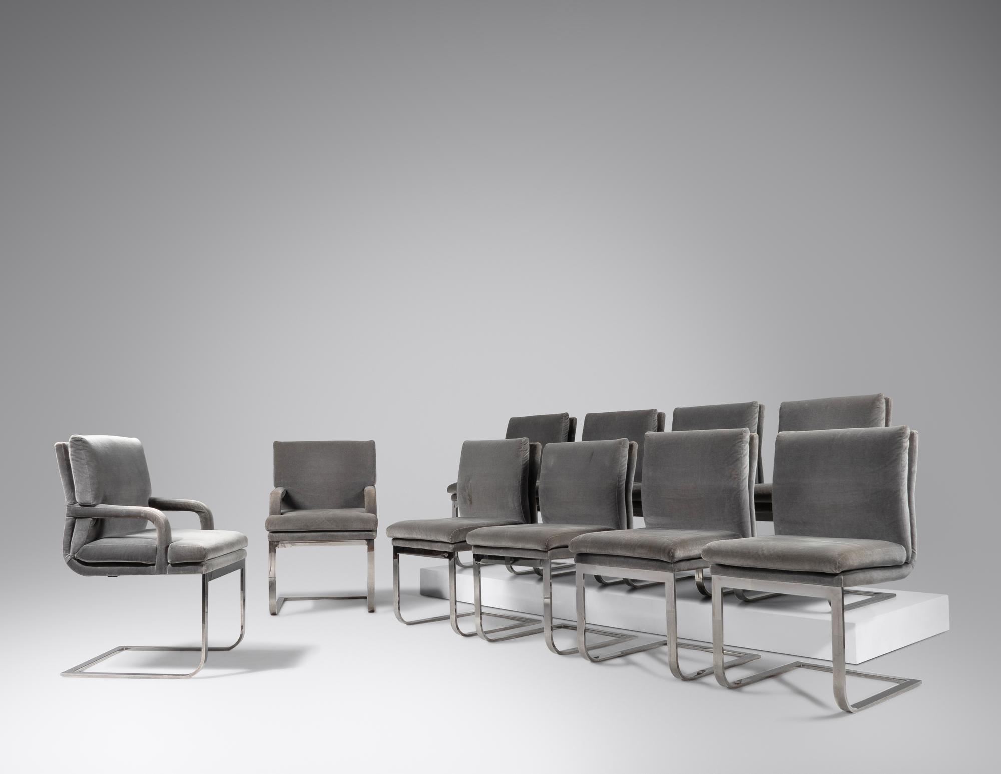 Set of Ten Dining Chairs