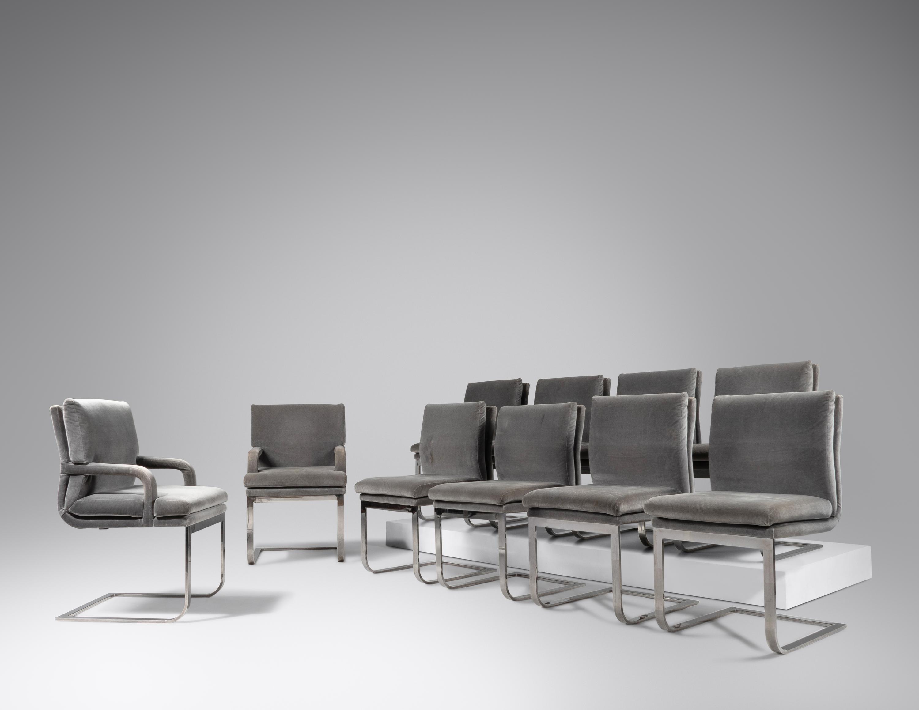Set of Ten Dining Chairs
