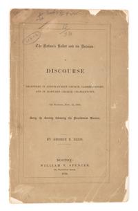 [LINCOLN - 1864 ELECTION] - ELLIS, George Edward (1814-1894)