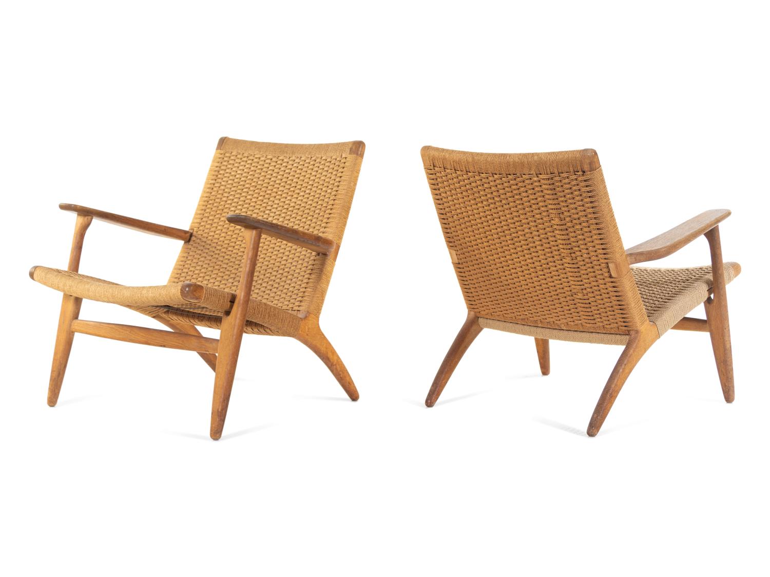 A Pair of CH-25 Lounge Chairs, Carl Hansen & Son, Denmark