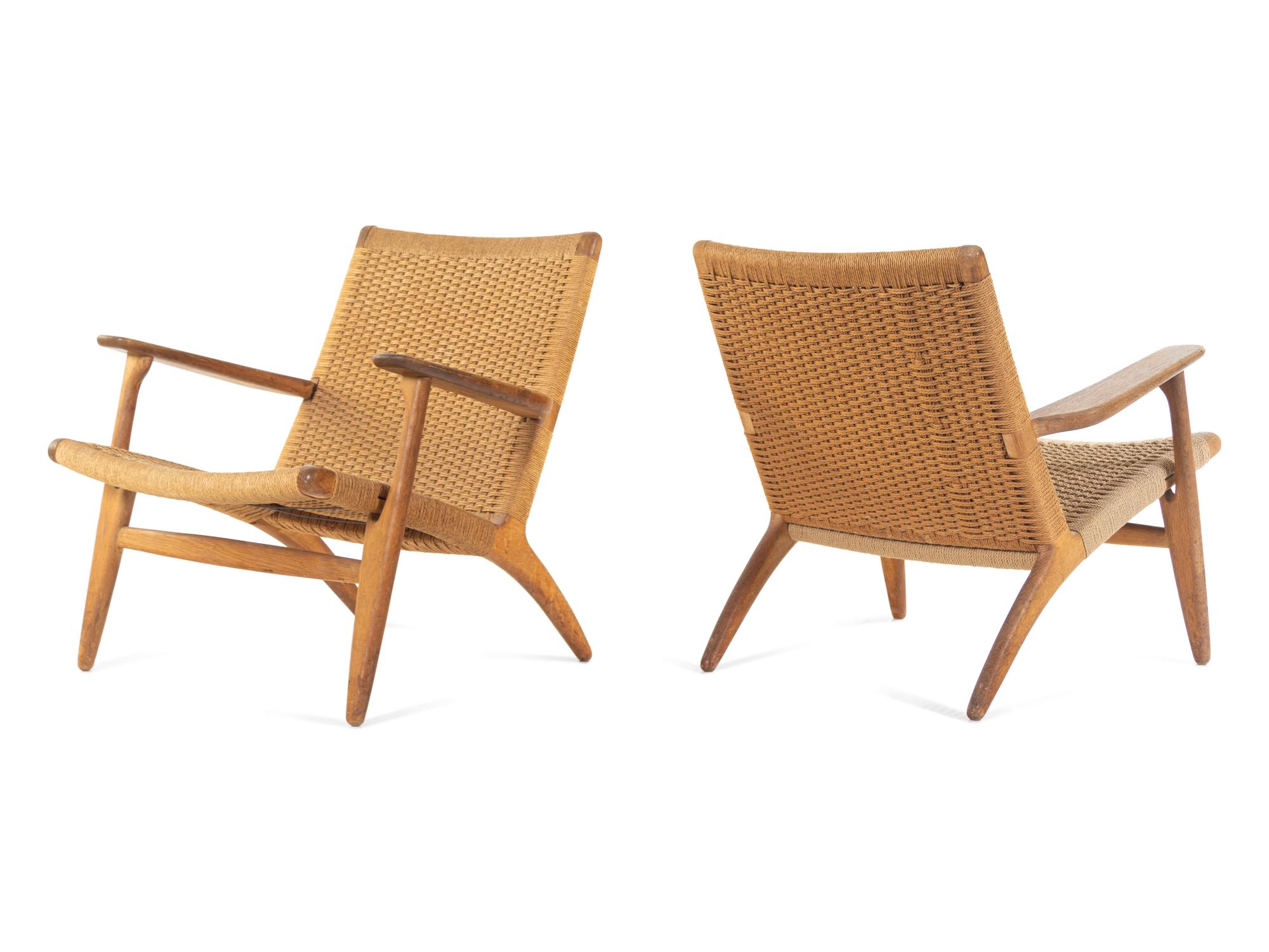 A Pair of CH-25 Lounge Chairs, Carl Hansen & Son, Denmark