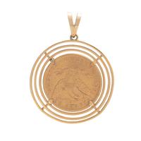 LIBERTY $10 COIN PENDANT