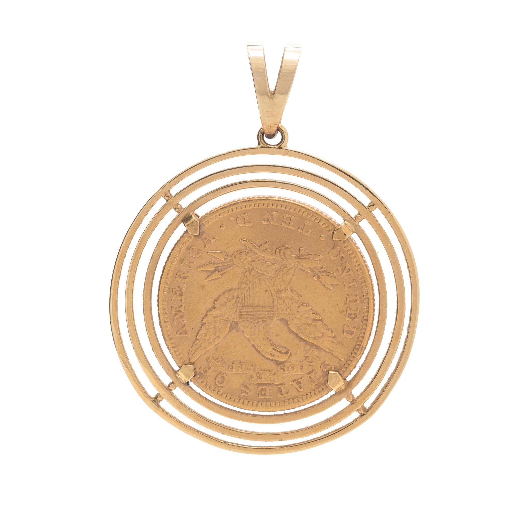 LIBERTY $10 COIN PENDANT
