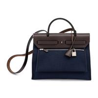 Hermès, Herbag Zip 31 Bag in Leather & Toile