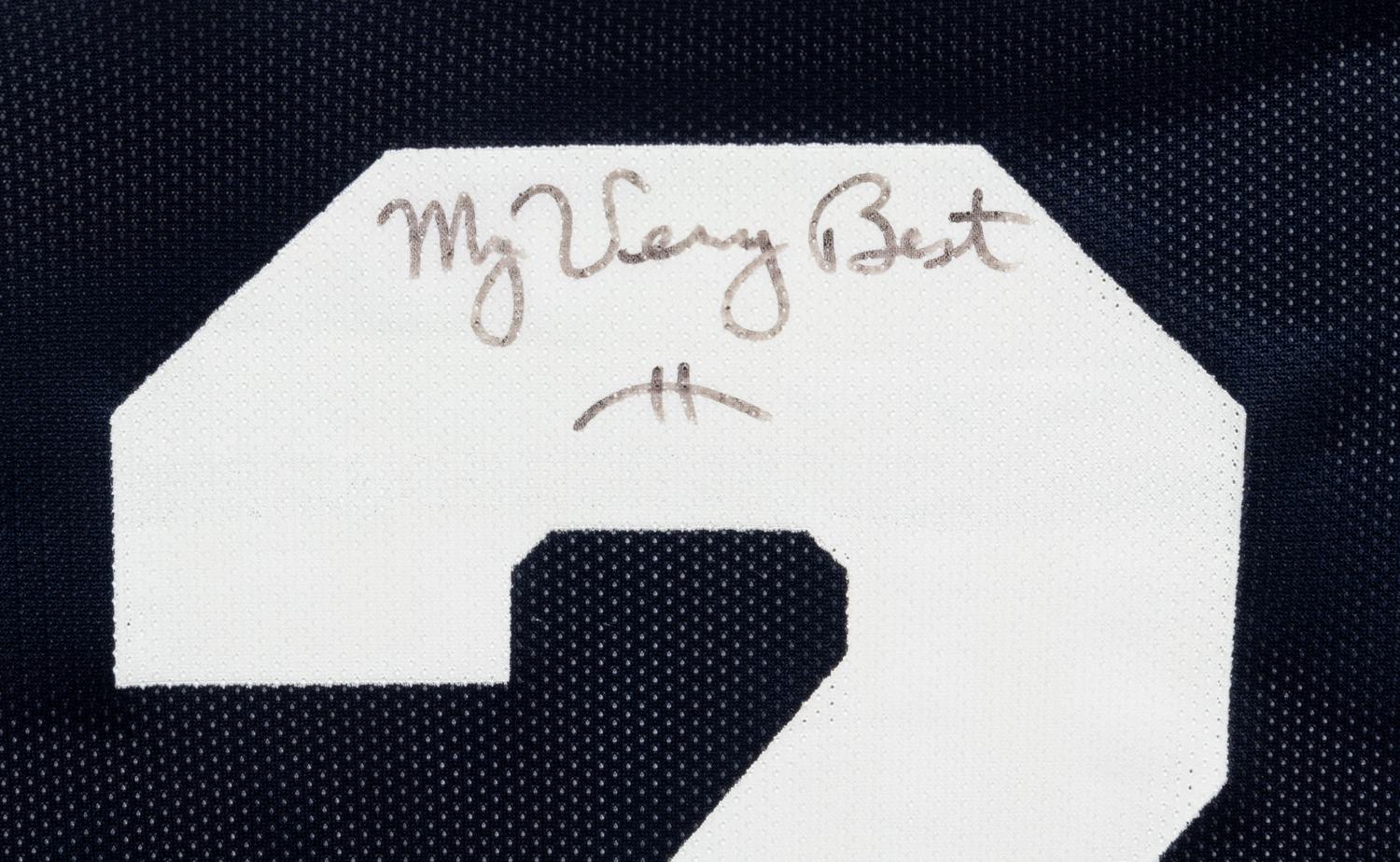 A Jim Kelly Signed Hall of Fame Presentation Jersey,