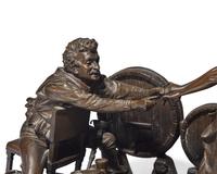 Antonio Pandiani (Italian, 1838-1928), A Bronze Sculpture: The Proposal , Milan, Italy, dated "1889"