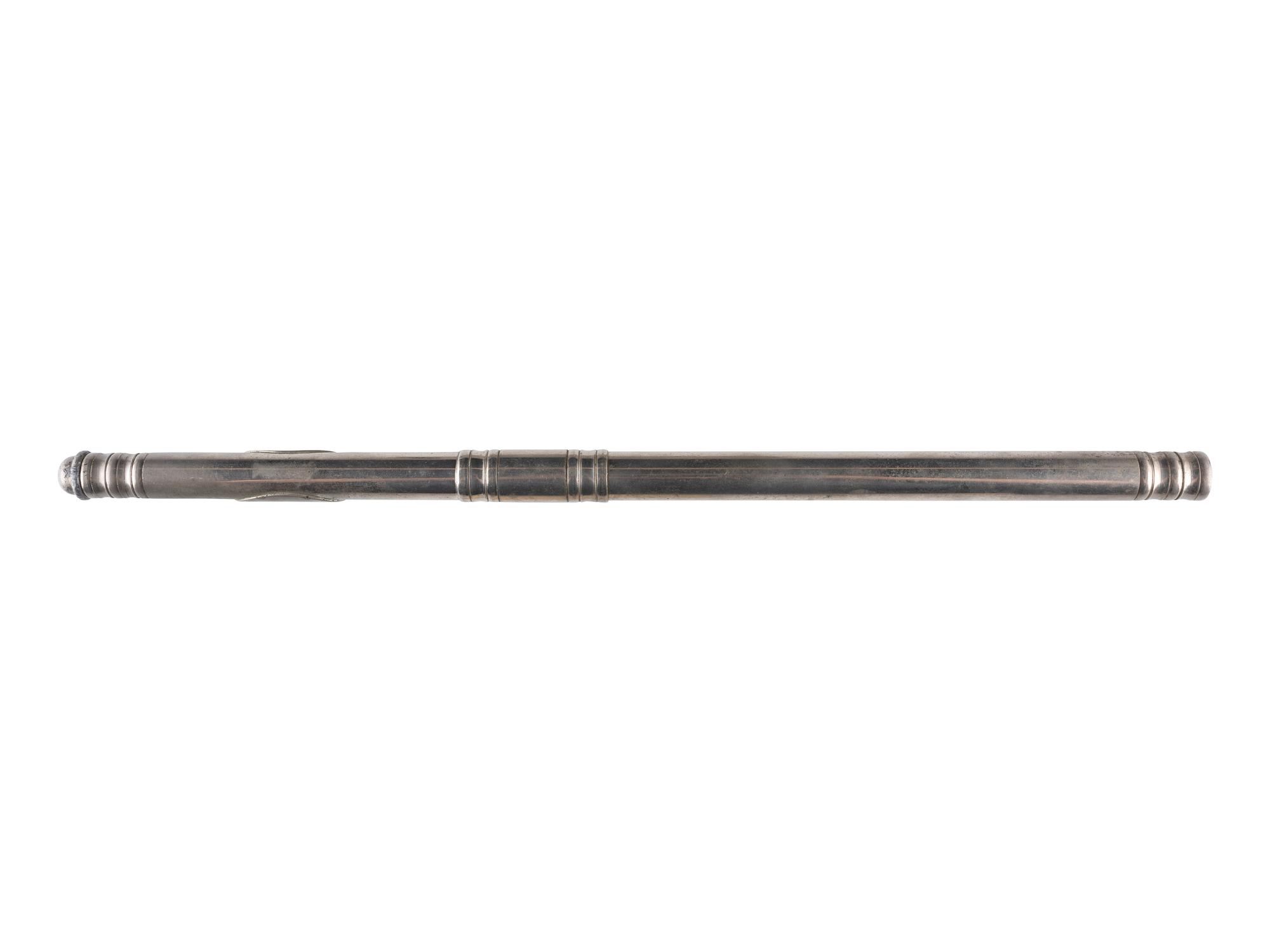 [CIVIL WAR]. German silver fife with ID tag dated 1864.