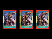A Group of Three 1986 Fleer Karl Malone Rookie Basketball Cards No. 68