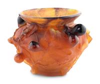 A Daum Les Figues Pâte-de-Verre Vase