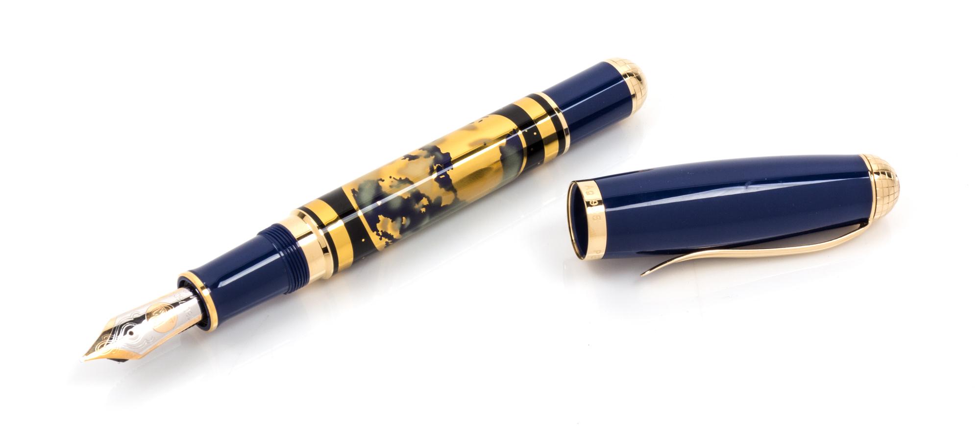 A Pelikan Blue Planet Limited Edition Fountain Pen