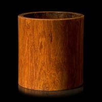 A Chinese Huanghuali Wood Brush Pot, Bitong, Qing Dynasty 清 黃花梨素面筆筒