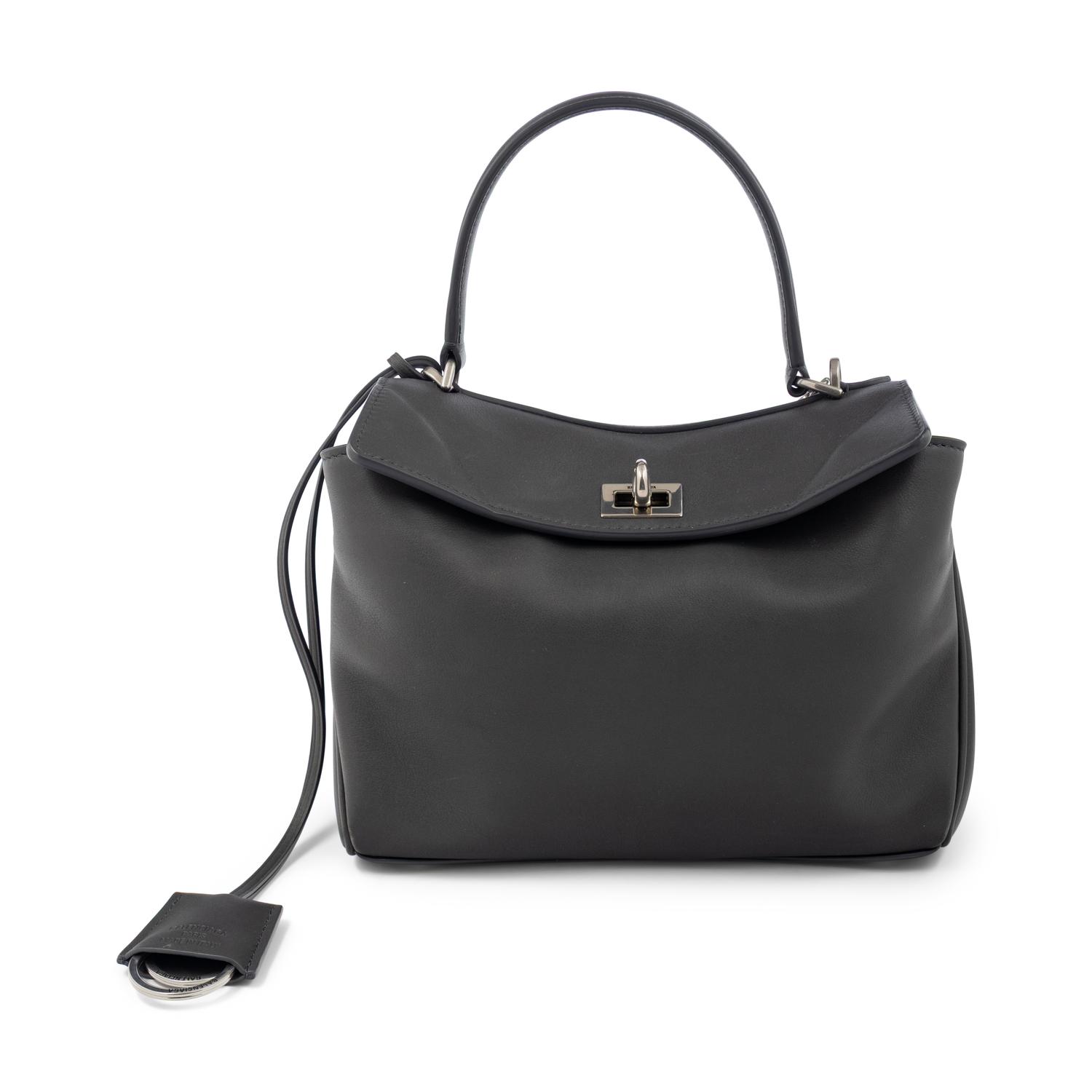 BALENCIAGA, GREY MINI RODEO BAG