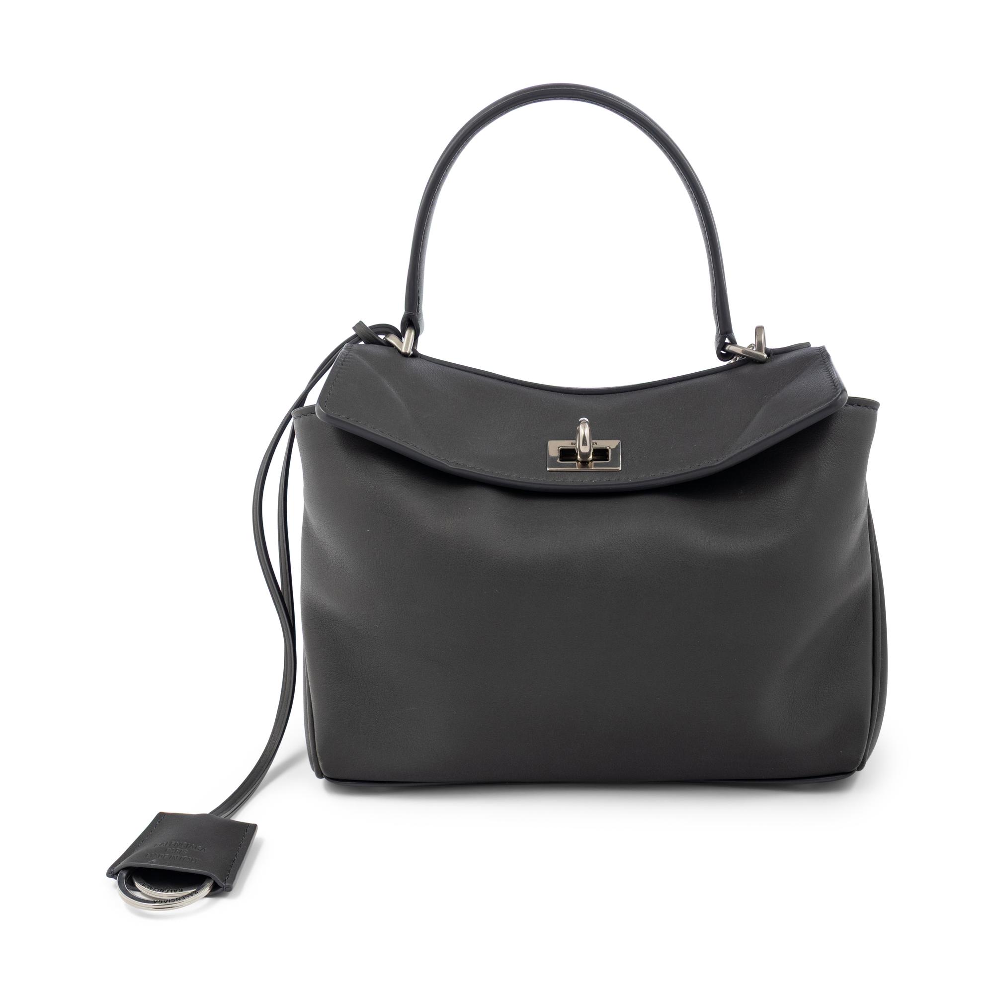 BALENCIAGA, GREY MINI RODEO BAG
