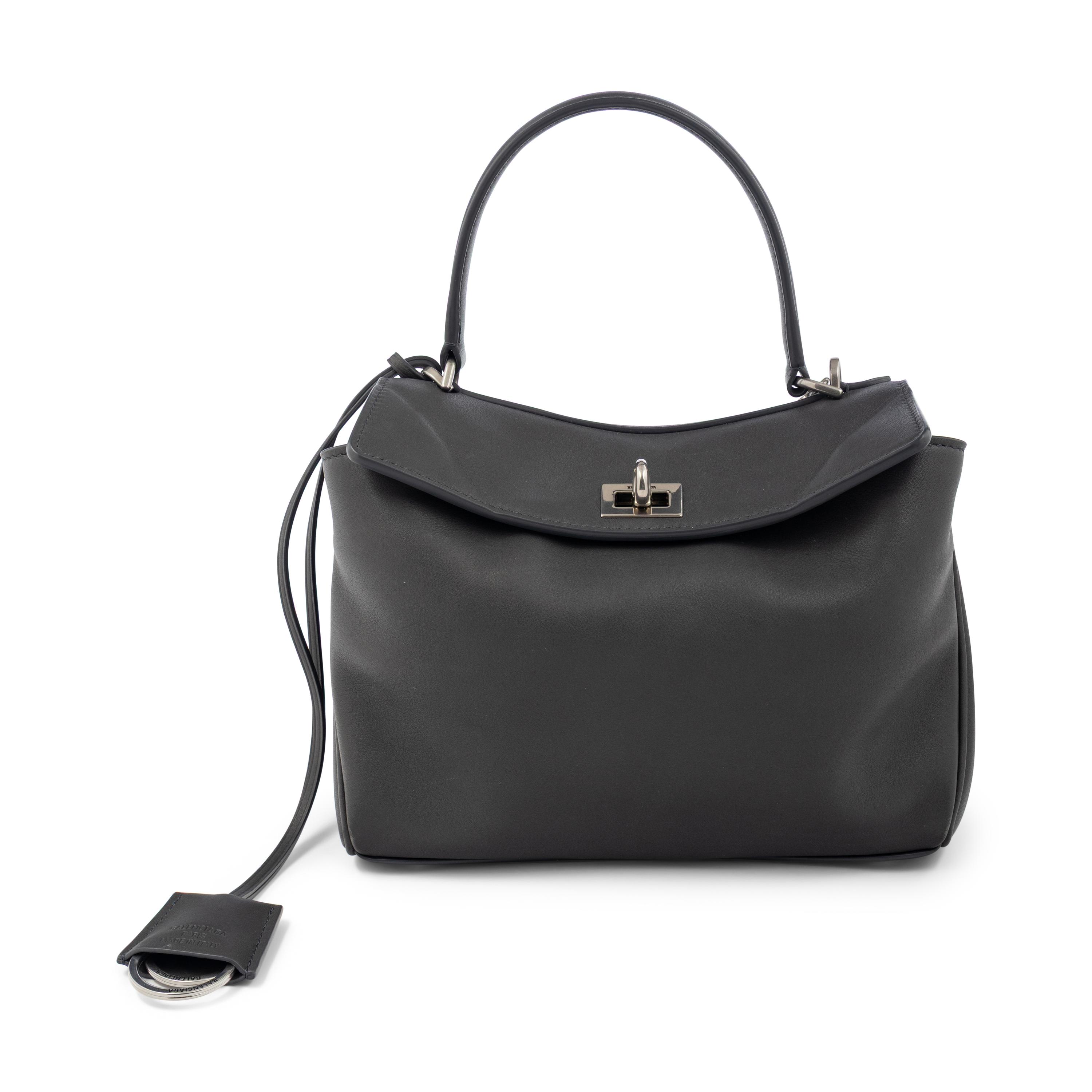 BALENCIAGA, GREY MINI RODEO BAG