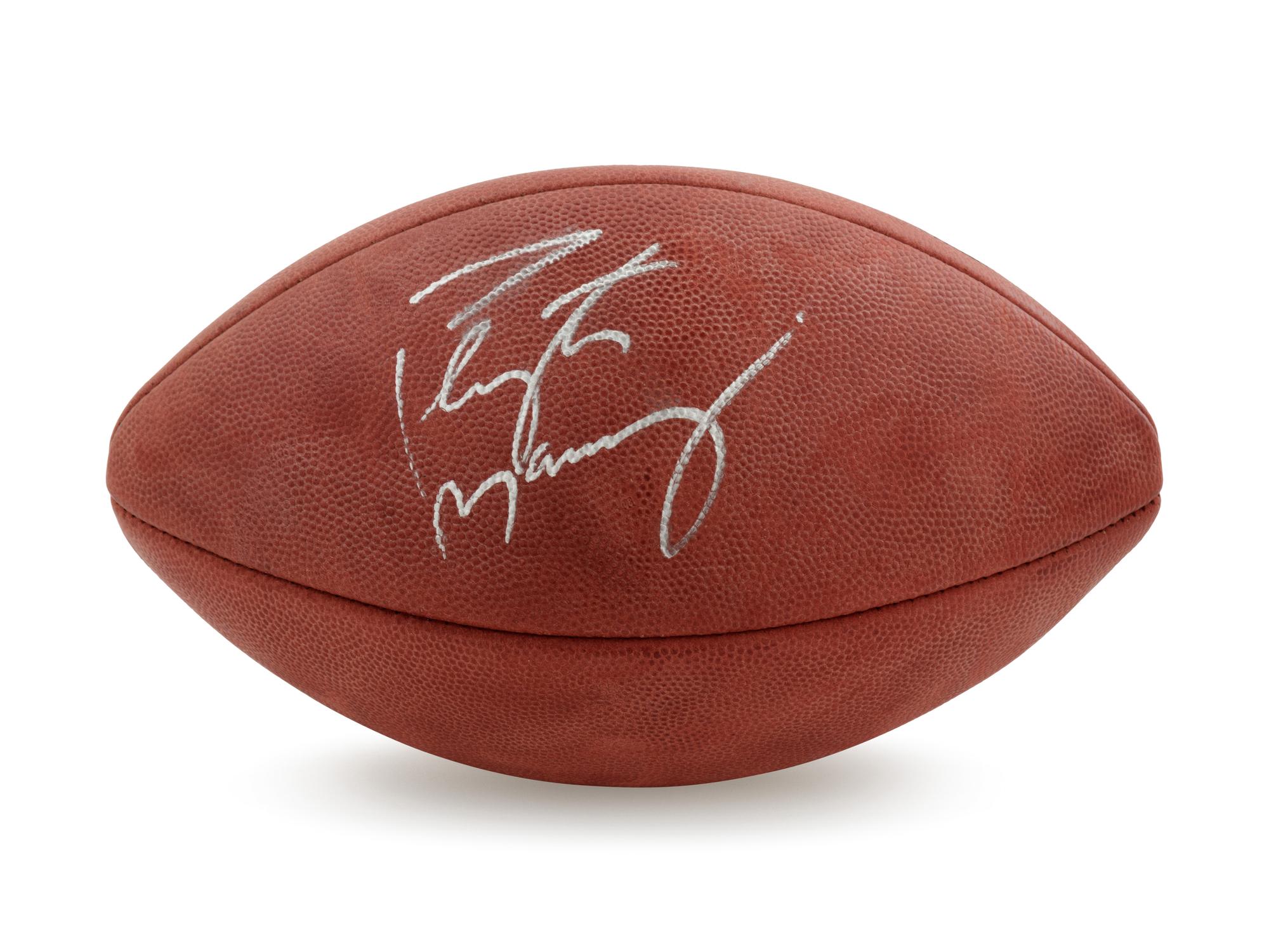 A Peyton Manning Signed Football,