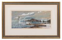 Edmund Darch Lewis, (American, 1835-1910), Seascape, 1884