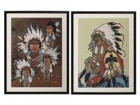 Strikes Going and Four Sioux War Chiefs
