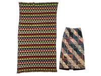 A Woven Coverlet and Crazy Quilt Skirt