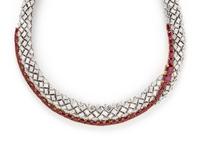 GARRARD & CO., DIAMOND AND RUBY NECKLACE