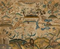 An English Stumpwork Panel