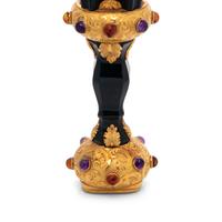 A Continental Gold and Jewel Mounted Bloodstone Hand-Seal