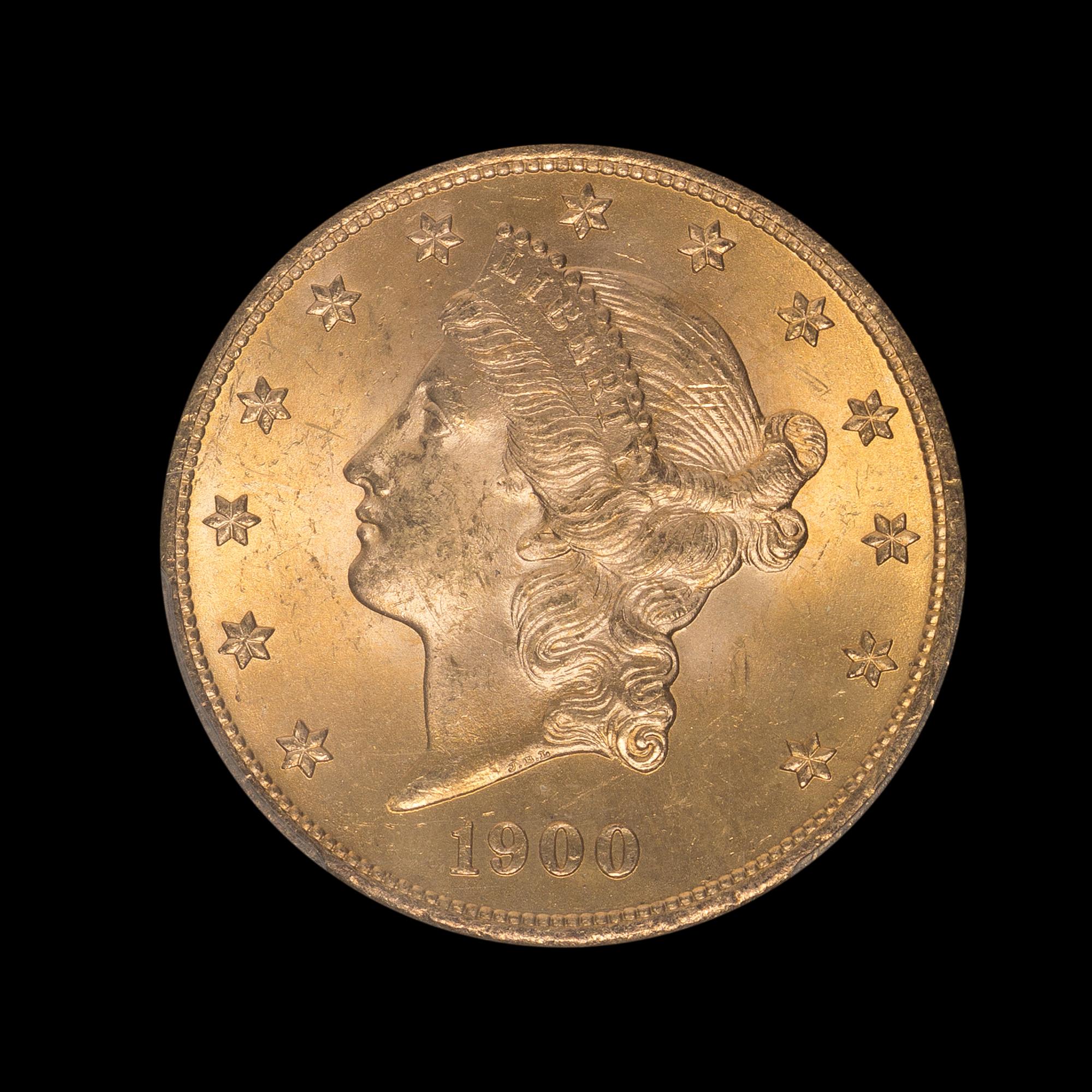 A United States 1900 Liberty Head $20 Gold Coin