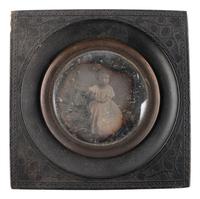 [EARLY PHOTOGRAPHY]. A group of 10 European daguerreotypes housed in wall frames, incl. family of 6 housed in wooden frame.