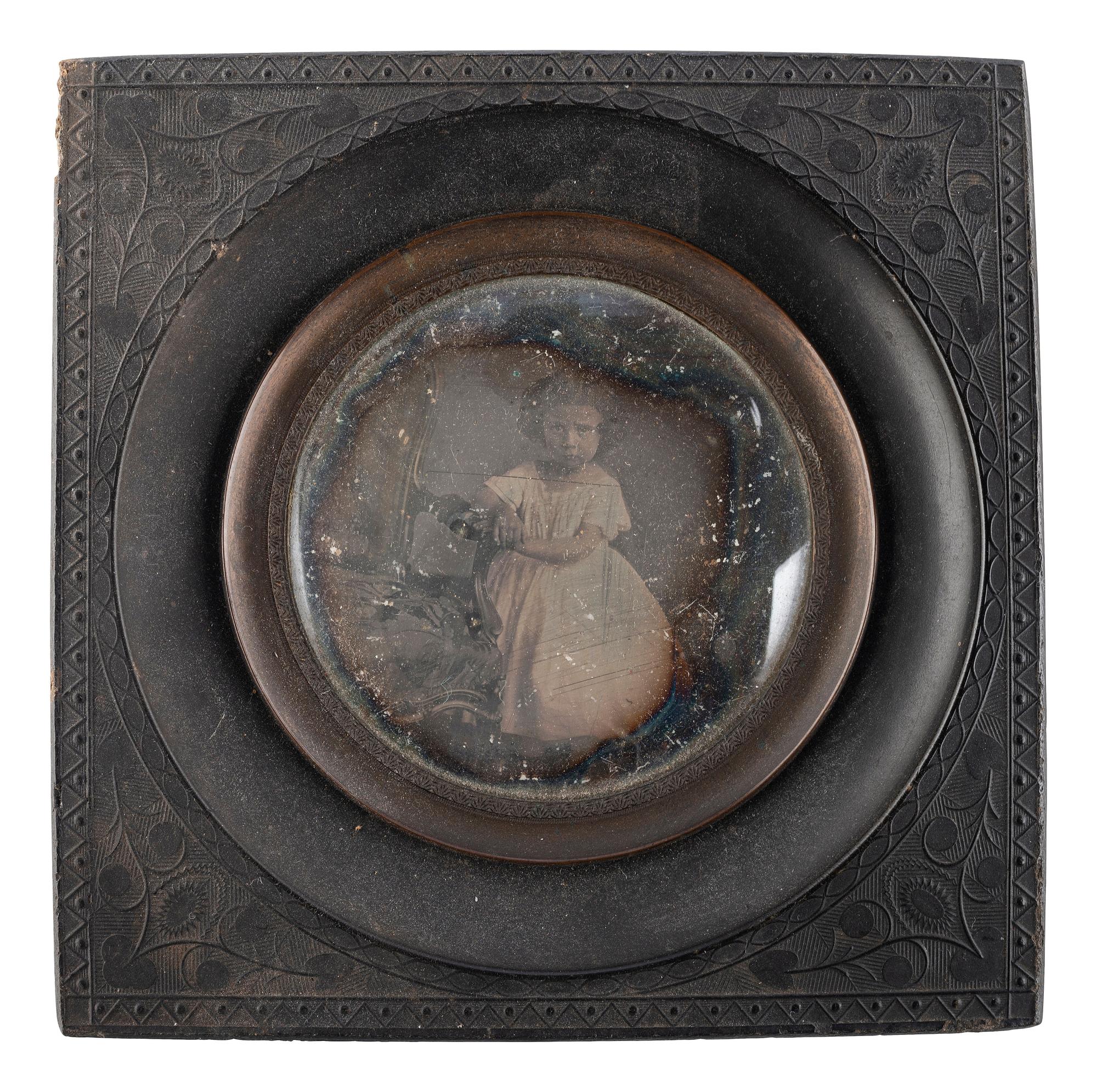 [EARLY PHOTOGRAPHY]. A group of 10 European daguerreotypes housed in wall frames, incl. family of 6 housed in wooden frame.