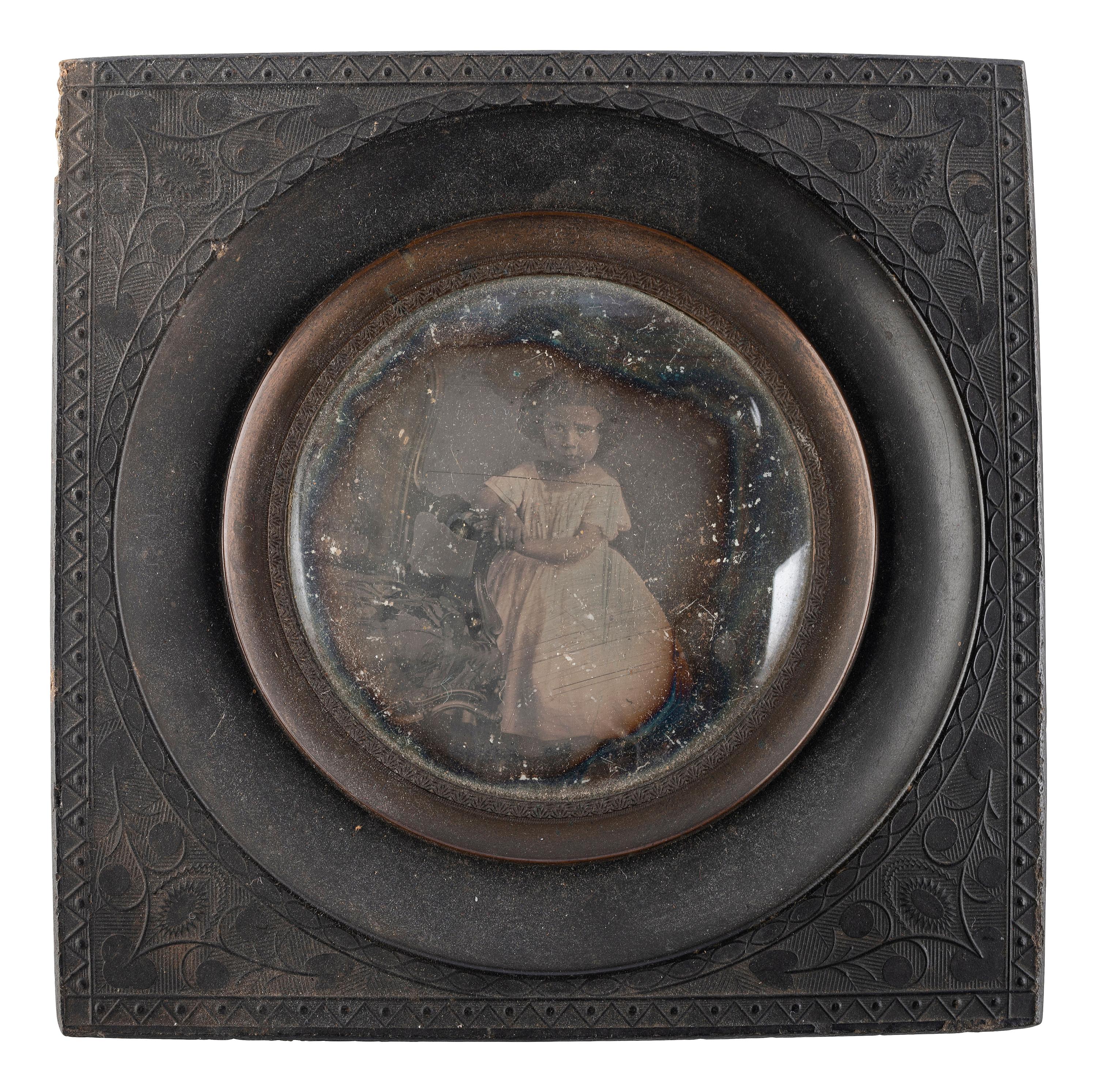 [EARLY PHOTOGRAPHY]. A group of 10 European daguerreotypes housed in wall frames, incl. family of 6 housed in wooden frame.