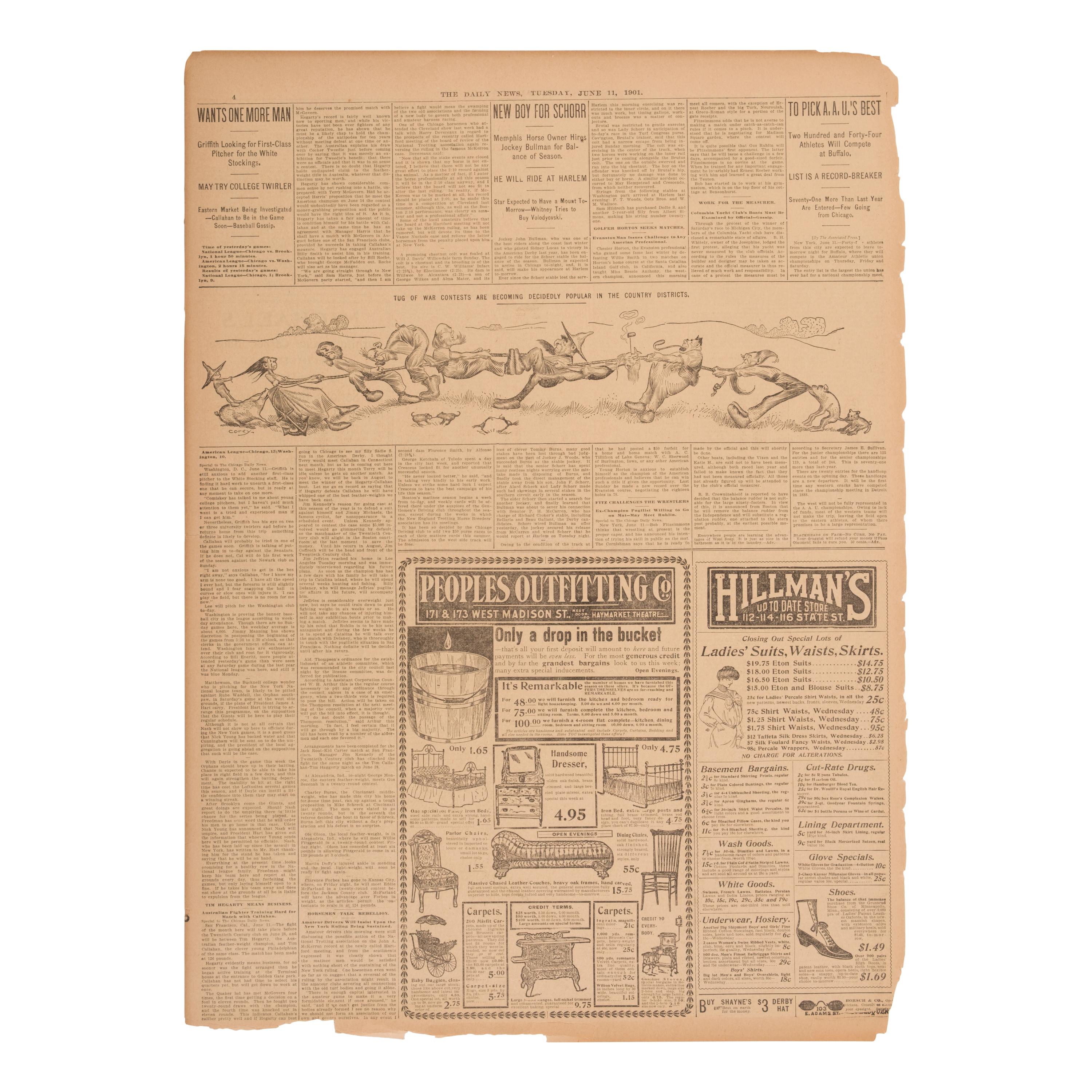 [Chicago Fire]. A large archive of letters, documents, tokens, and ephemera related to the Great Fire.