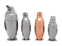 Four Penguin-Form Cocktail Shakers